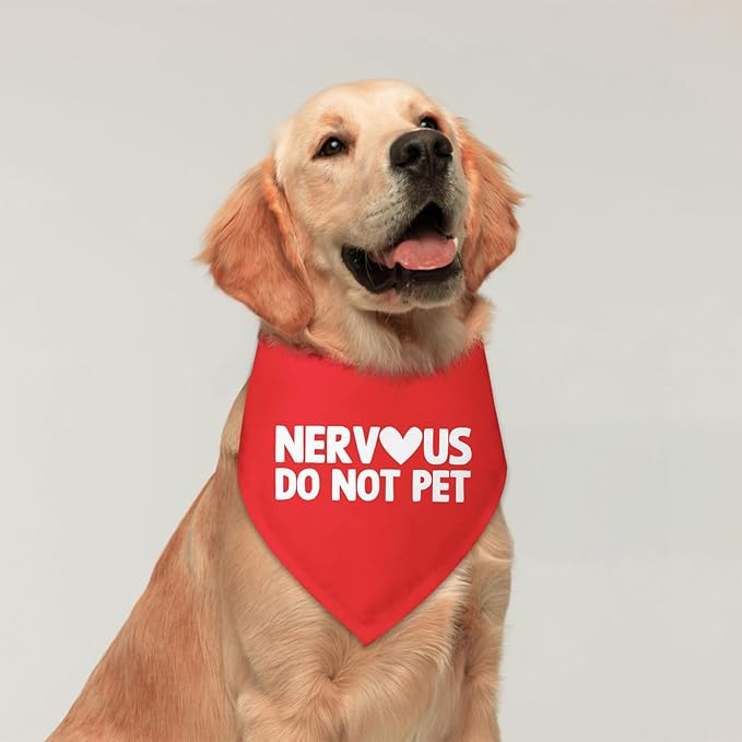 Nervous Do Not Pet Dog Bandana Service Bandana Service Dog in Training Funny - Image 5