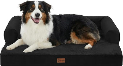 Orthopedic Dog Beds for Large Sized Dogs, Waterproof Egg Crate Foam Medium Dog by CasaPaw