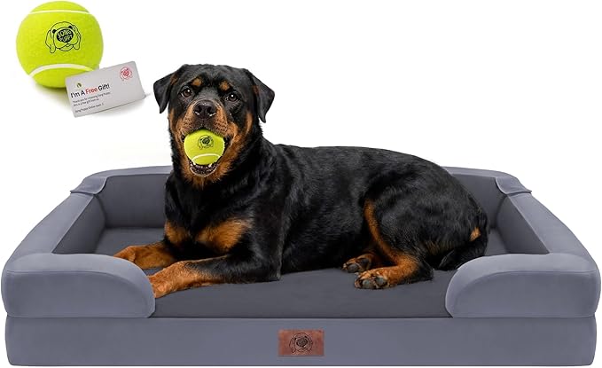 Orthopedic Dog Bed for Extra Large Dogs, XXL Waterproof Egg Crate Memory Foam by FollowSongPuppy