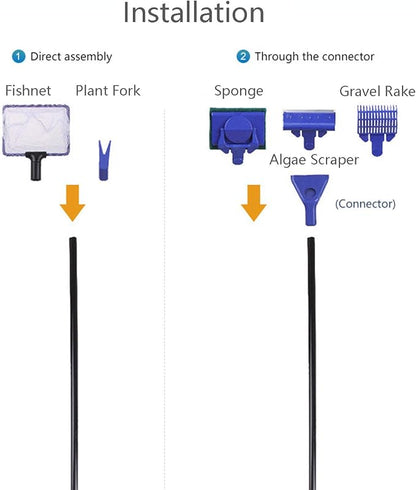 Aquarium Cleaning Tools Kit 5 in 1 Function - Image 3