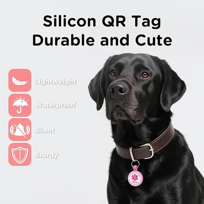 ESA Dog Tag, QR Code Dog Tag, Modifiable Free Pet Online Profile, Scannable QR - Image 2