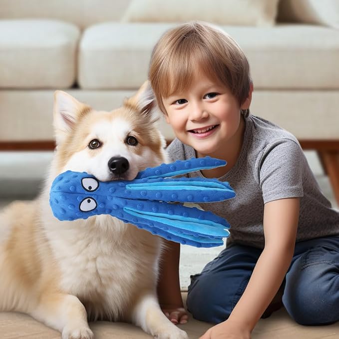 Octopus Dog Toys, No Stuffing Crinkle Dog Toys - Image 7