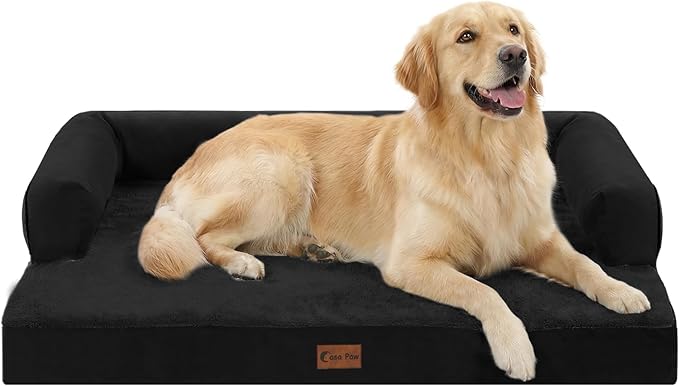 Orthopedic Dog Beds for Large Sized Dogs, Waterproof Egg Crate Foam Large Dog by CasaPaw
