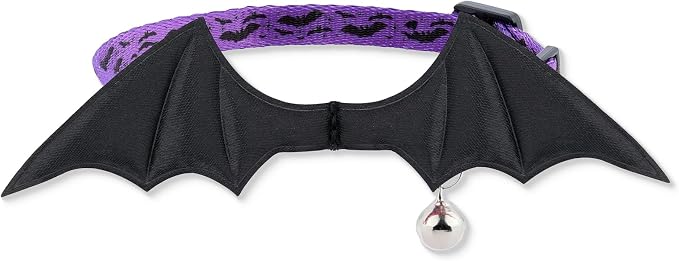 1 PC Bat Wing Cat Collar with Bell, Adjustable Kitten Collar with Safety - Image 2