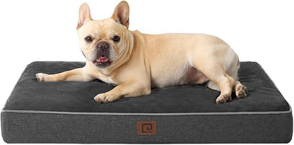 EHEYCIGA Waterproof Dog Bed Orthopedic 30"x20", Memory Foam Pet Bed by EHEYCIGA