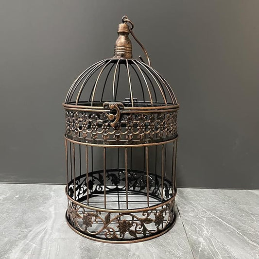 Round Birdcages Vintage Decorative Iron Bird cage Wedding Decor Flower cage by SmileDiary