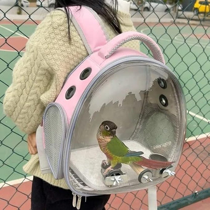Bird Travel Carrier: Portable Backpack Cage - Image 3