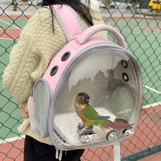 Bird Travel Carrier: Portable Backpack Cage - Image 3
