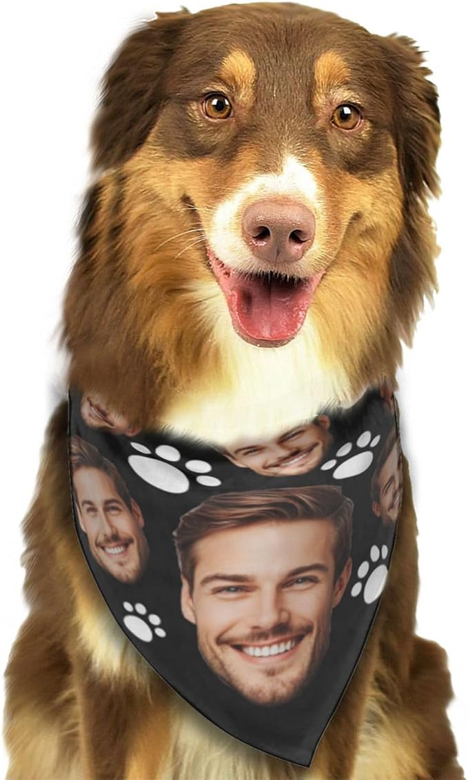 Custom Dog Bandana for Cat Dog Pet Add Your Design Personalized Neckwear - Image 3