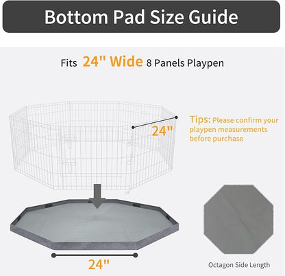 PETIME Bottom Cover Mat for Dog Playpen Pen Water-Resistant Pad Floor Protector - Image 2