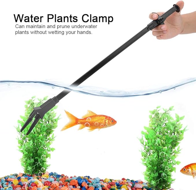 Professional Aquarium Cleaning Tongs, Extra Long Plastic Tweezers, Fish Tank - Image 2