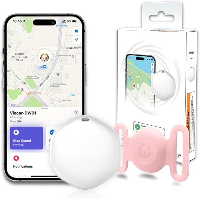 GPS Tracker for Dogs, Mini GPS Pet Tracker by Bingolar