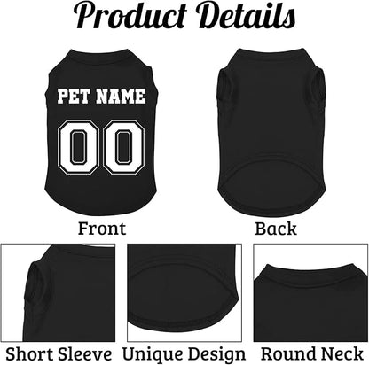 Customized Dog Jersey Shirt, Breathable Doggy Football Tee, Lightweight - Image 3