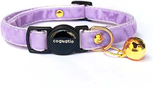 Safety Quick Release Cat Collars, Double Velvet by Cognatio