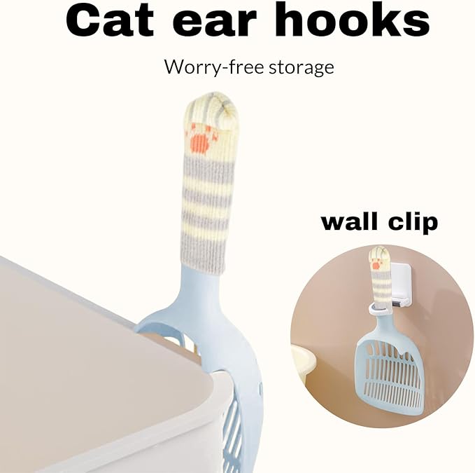 Cat Litter Scoop, Kitty Litter Scoop, Cat and Dog Poop Collector, 3-Layer Mesh - Image 4