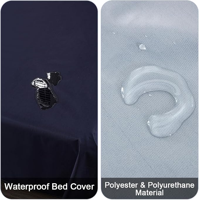 DUJUIKE Waterproof Bed Cover for Dog and Cats, Pet Hair Resistant Bed Sheet - Image 2