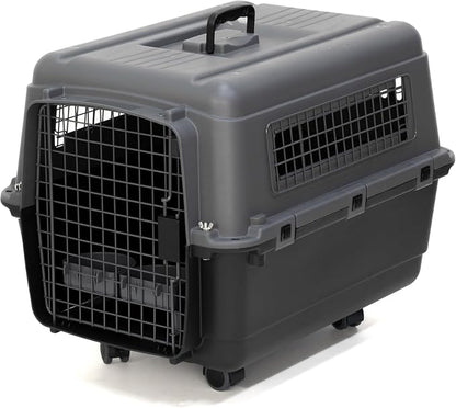 SportPet Airline Compliant MEDIUM 24.25" Travel Dog Kennel-Durable Plastic by SportPetDesigns