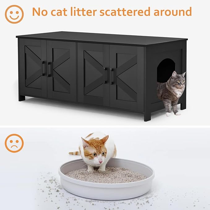 Homhedy Cat Litter Box Enclosure - Image 3