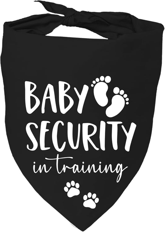 Baby Security in Training Dog Bandana Pet Scarf Pregnancy Announcement Dog by Mixrowa