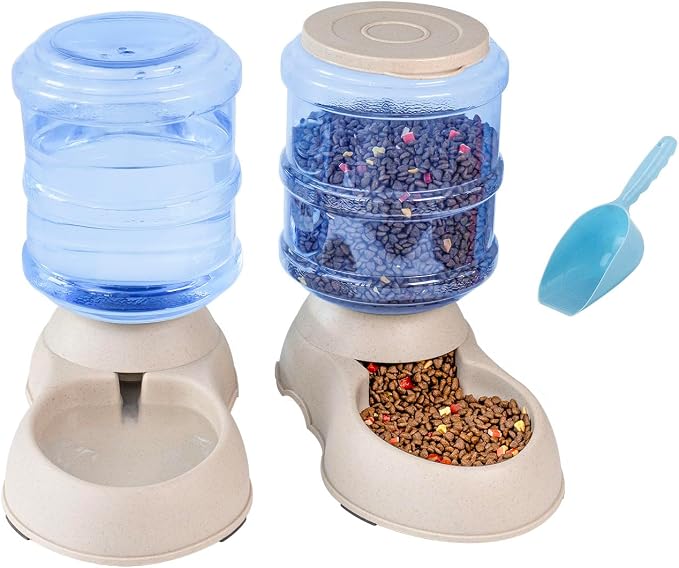 Pet Feeding Solution Automatic Cat & Dog Cafe Feeder and Water Dispenser in Set by ItoRocky