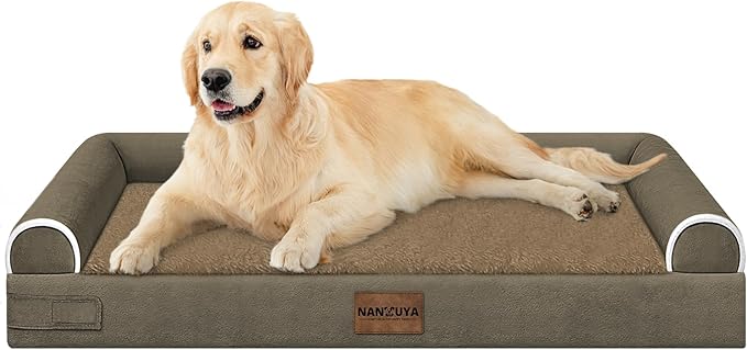 Large Dog Bed Orthopedic Washable: Beds Bolster XL Bed Big XLarge Dogs Memory by Nanuya