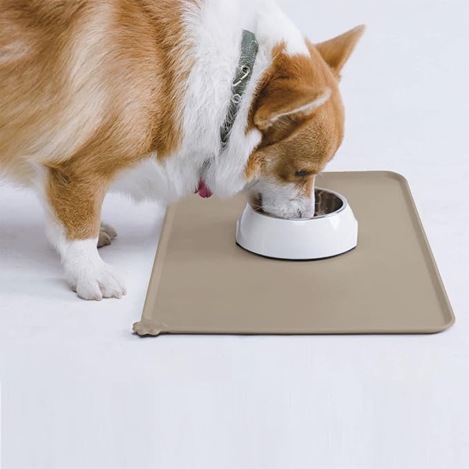 AUDWUD Silicone Waterproof Pet Feeding Mats, Anti Slip Bowl Pad, Dog Mat - Image 7