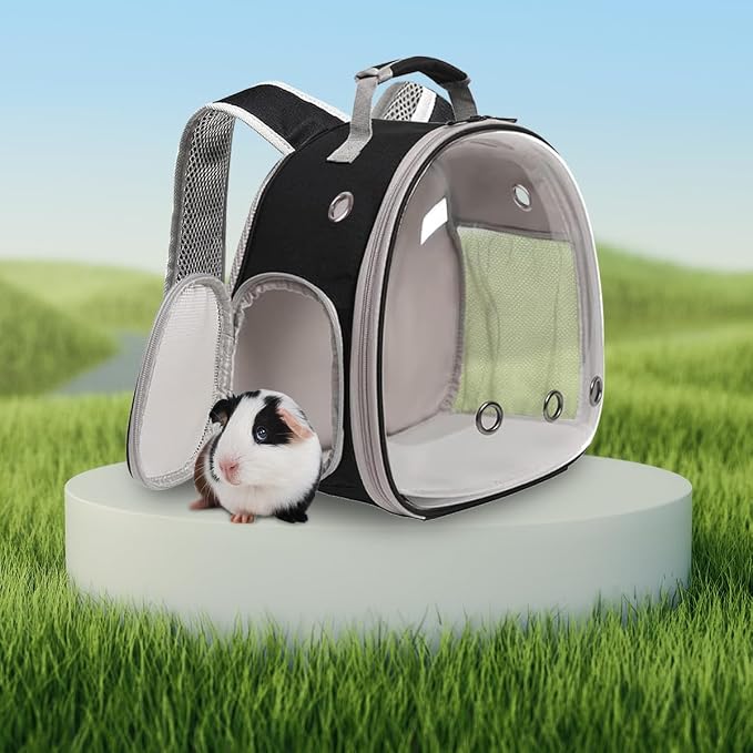 Guinea Pig Backpack, Space Capsule Bubble Window Small Animal Backpack - Image 6