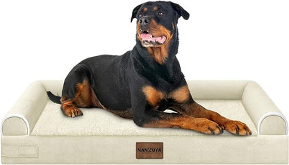 Large Dog Bed Orthopedic Washable: Beds Bolster XXL Bed Big XLarge Dogs Egg by Nanuya