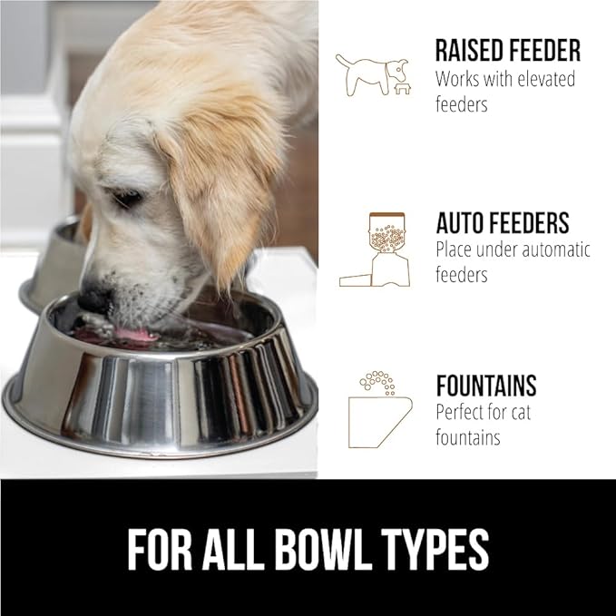 GORILLA GRIP 100% Waterproof Raised Edge BPA Free Silicone Pet Feeding Mat - Image 6
