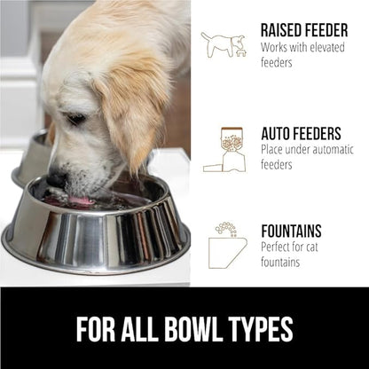 GORILLA GRIP 100% Waterproof Raised Edge BPA Free Silicone Pet Feeding Mat - Image 6