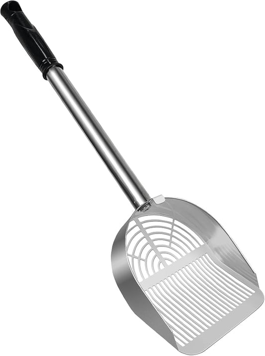 Cat Litter Scoop Deep Shovel, Detachable Long Handle Litter Scooper, Metal Cat by LIHOOOOM