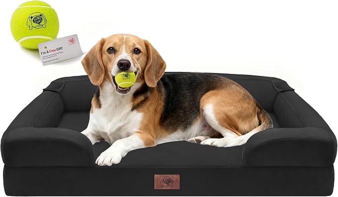 Orthopedic Dog Beds for Large Medium Dogs, Big Waterproof Memory Foam Pet Couch by FollowSongPuppy