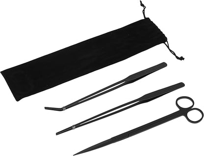 Mandala Crafts Black Stainless Steel Aquascaping Tools Kit – Aquarium Plant - Image 4