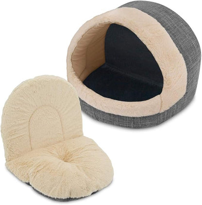 Best Pet Supplies Dog House Bed Crate Mat Tent Indoor Round Soft Plush - Image 3