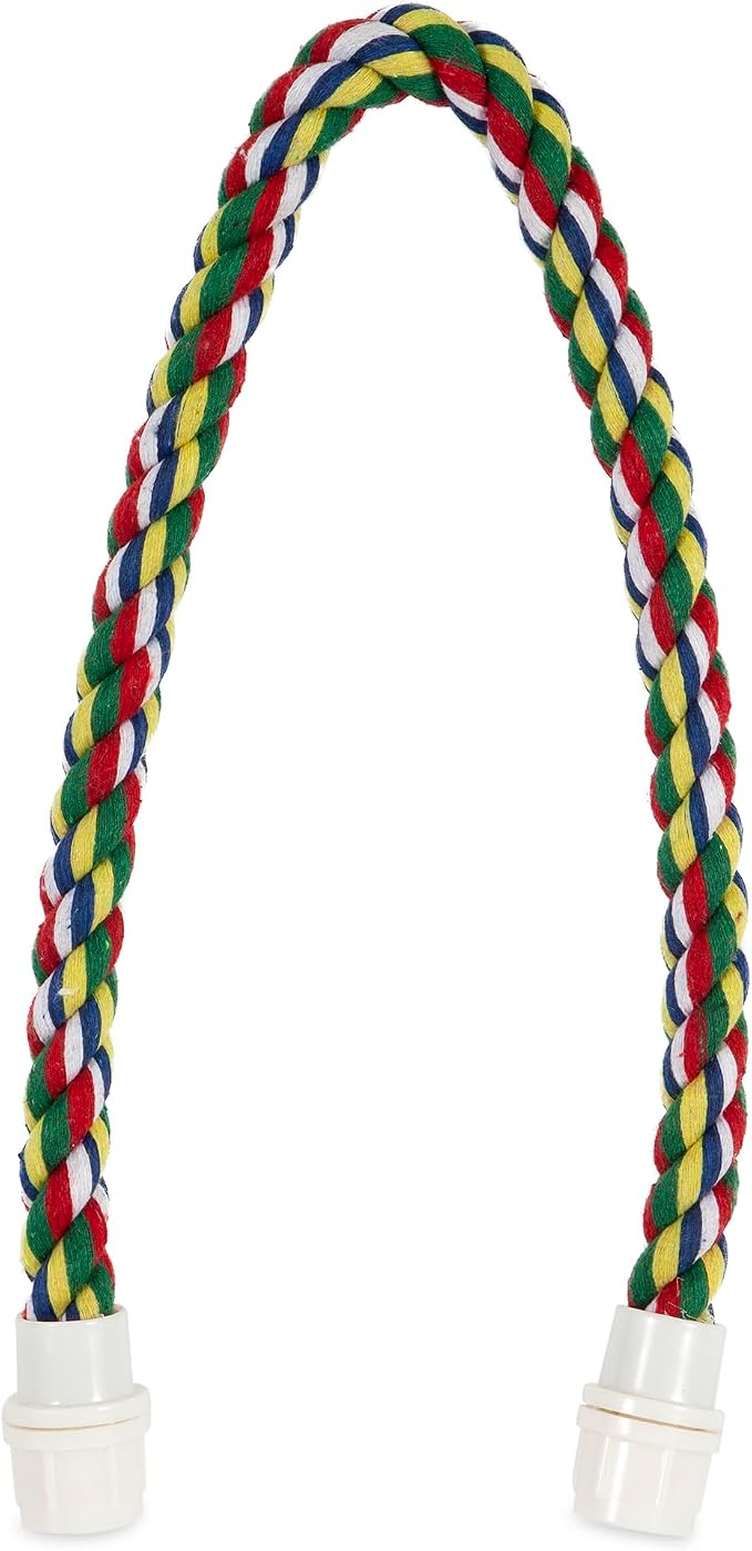 JW Pet Comfy Perch For Birds Flexible Multi-color Rope, Small - Image 3