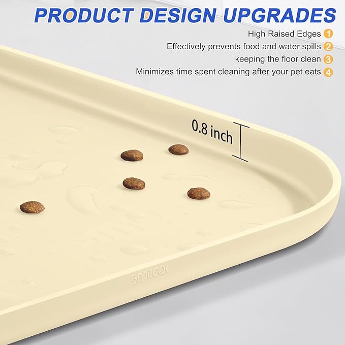 Silicone Pet Feeding Mat with Raised Edge - Image 4