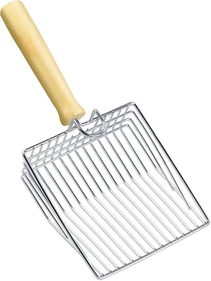 Cat Litter Scoop, Metal Mesh Kitty Litter Scoop, Deep Shovel, Long Handle - Image 9
