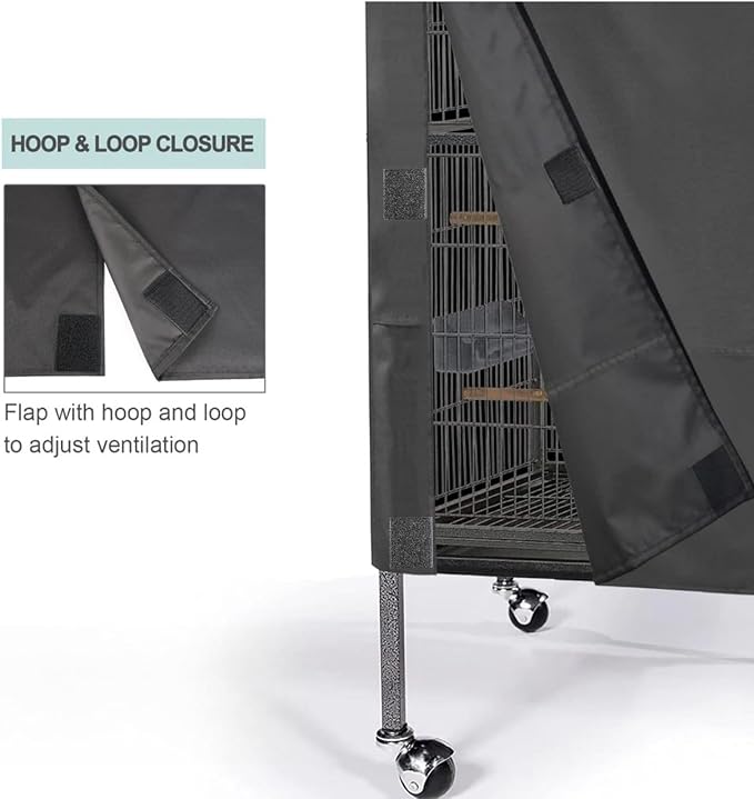 Bird Cage Cover, Breathable Black Out Lightweight Washable Dust Proof Hood - Image 7