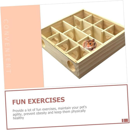 BESPORTBLE Household Hamster Maze Multi Grid Wooden Chinchilla Accessory - Image 6