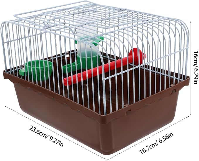 Portable Bird Cage with Perch Food Box and Water Dispenser Spacious Travel - Image 2