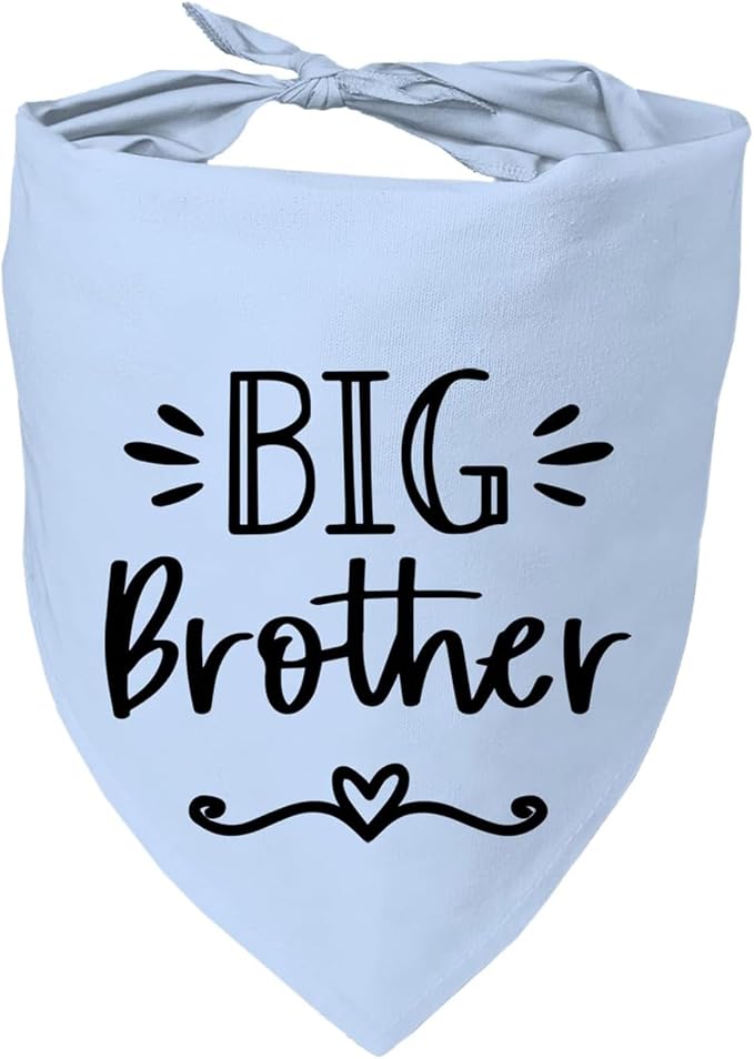 Big Brother Dog Bandanas, Pet Dog Triangle Scarf by Mixrowa