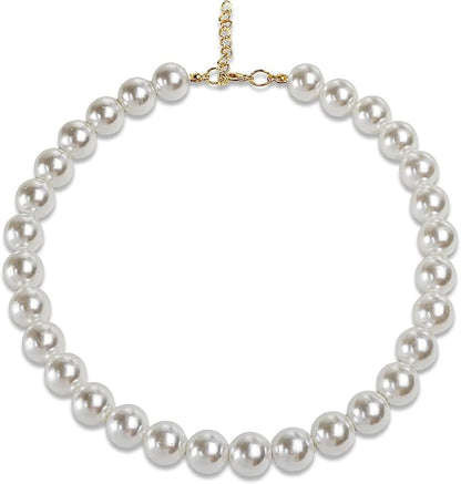 Chunky Pearl Dog Collar Large Breed, Adjustable Dog Necklace, Beaded Dog Collar - Image 7