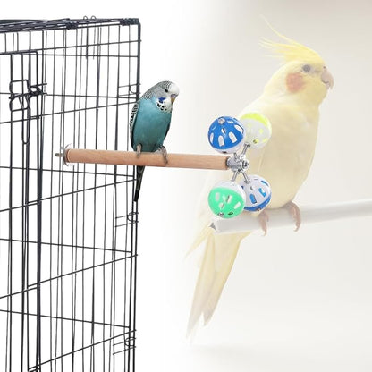 Bird Perch Toy with Rotating Balls, Parrot Stand, Spinning Perch Toy - Image 5