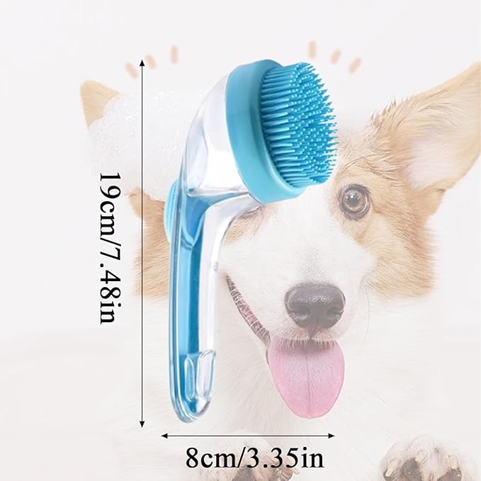 Dog Bath Brush, 2 in 1 Pet Bath Brush Soft Dog Scrubber - Image 6