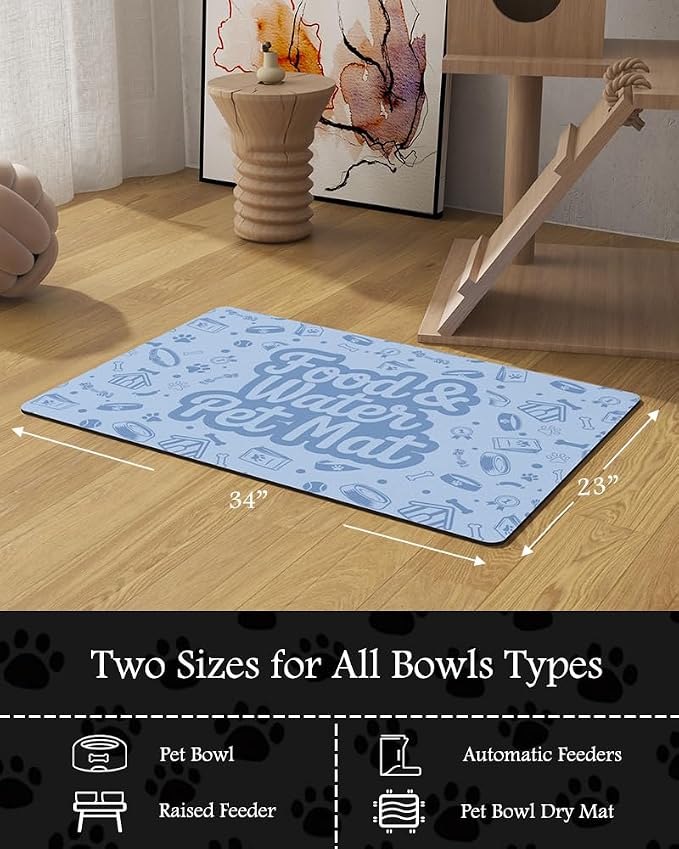 Pet Feeding Mat-Absorbent Dog Mat - Image 7