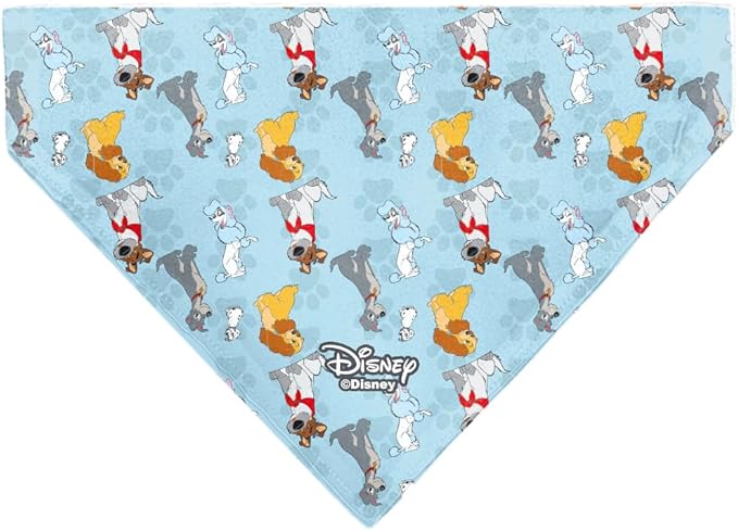 Disney Pet Bandana Disney Dogs Group Collage Paws Blues Slip On Collar Bandana - Image 2