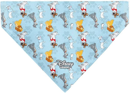 Disney Pet Bandana Disney Dogs Group Collage Paws Blues Slip On Collar Bandana - Image 2