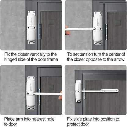 Safety Spring Door Closers, Adjustable Closing Door Hinge, Automatic Stopper - Image 3