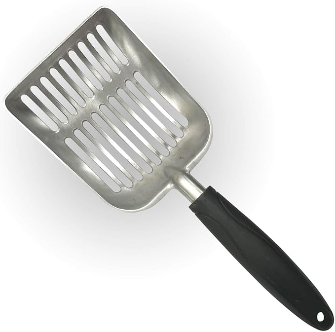 Cat Litter Scoop, Kitty Metal Scooper, Aluminum Alloy Sifter, Kitten Pooper - Image 2