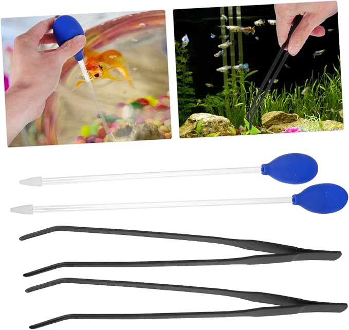 4Pcs Fish Tank Cleaning Tools Aquarium Tweezers Pipette - Image 5